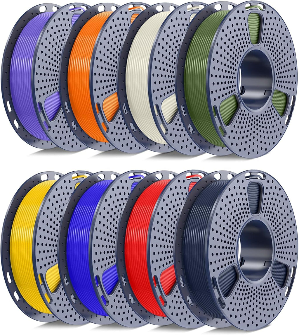 SUNLU PLA+ Filament 1.75mm, 16 Pack 250g Spools, Upgraded Formula