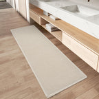 Upgraded Waffle Bath Mat Set of 2 Absorbent Bathroom Mat 18"x30" + 24"x48"