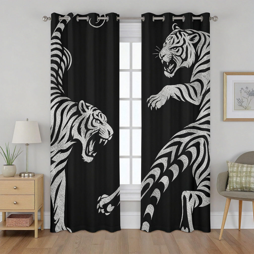 Chicken Curtains, Botanical Leave Chicken Curtains 84 Inch Length