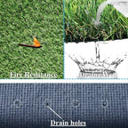 Artificial Turf Grass Outdoor Rug 2x61 ft for Patio, Dog With Drainage