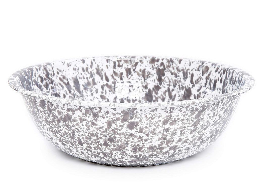 Enamelware Benson Basin, 32 quart, Red/White Splatter (Single)