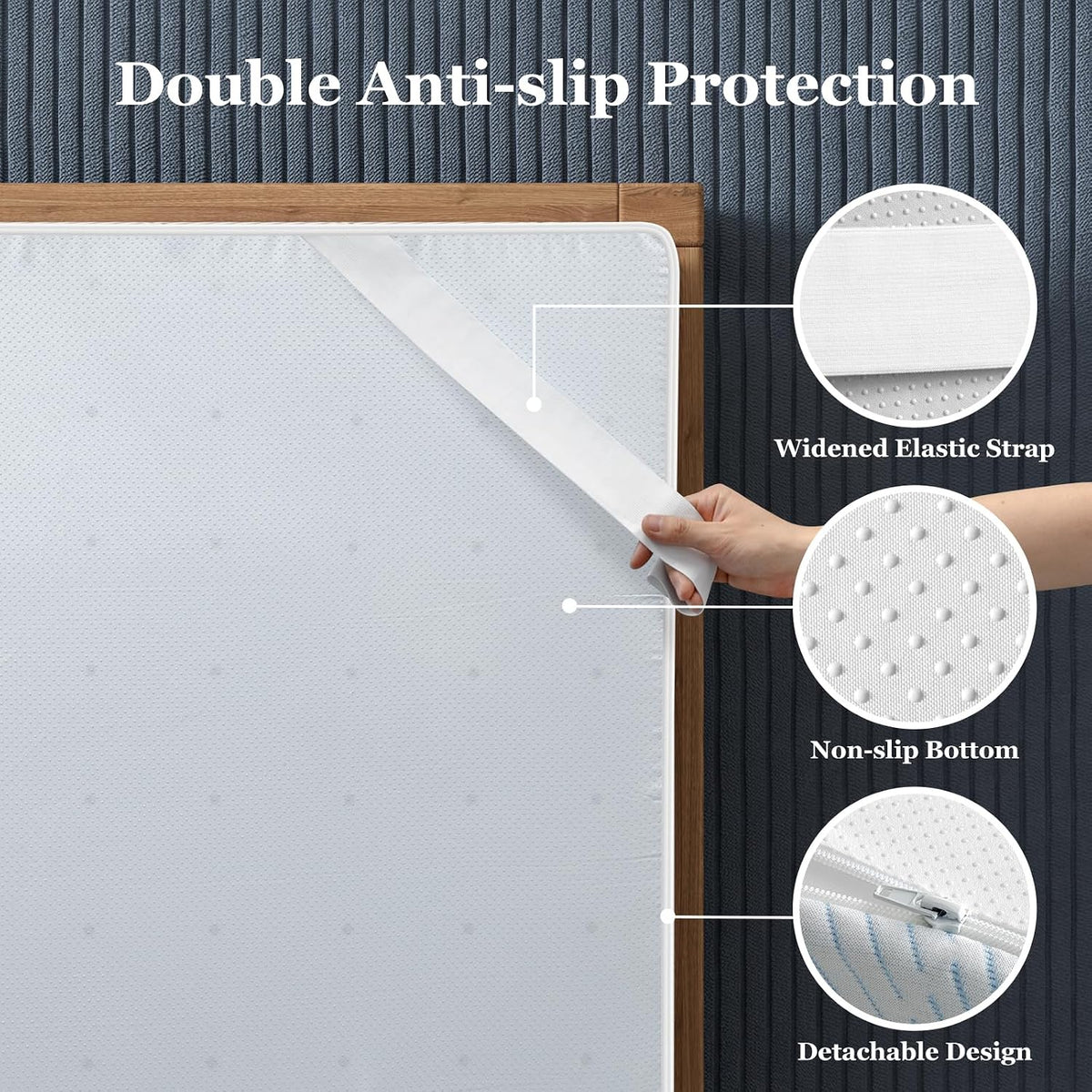 BedStory 3 Inch King Size Firm Mattress Topper, No Odor
