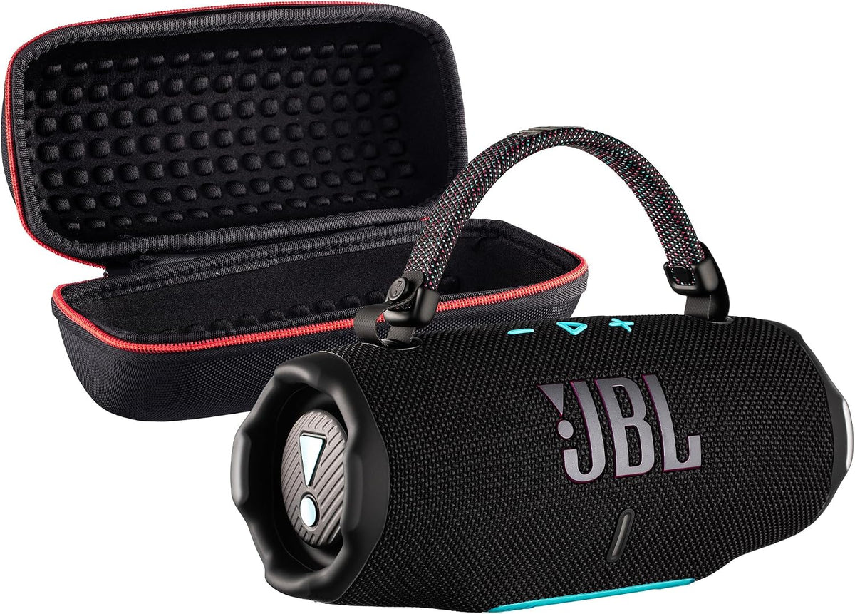 JBL Charge 6 Portable Bluetooth Speaker (Funky) | IP68 Waterproof, DustProof, and DropProof, Outdoor Wireless Audio |28Hrs Playtime + Travel Case Bundle
