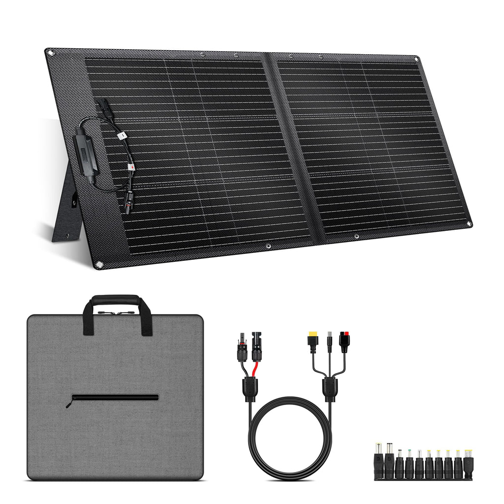 400W Portable Solar Panel for Power Station, Foldable Solar Panels