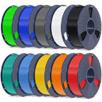 SUNLU PLA Plus Filament 1.75mm, 10KG Bundle, Black & White