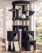 Globlazer Maine Coon Cat Tower for Indoor Adult Cats, F50, Light Grey