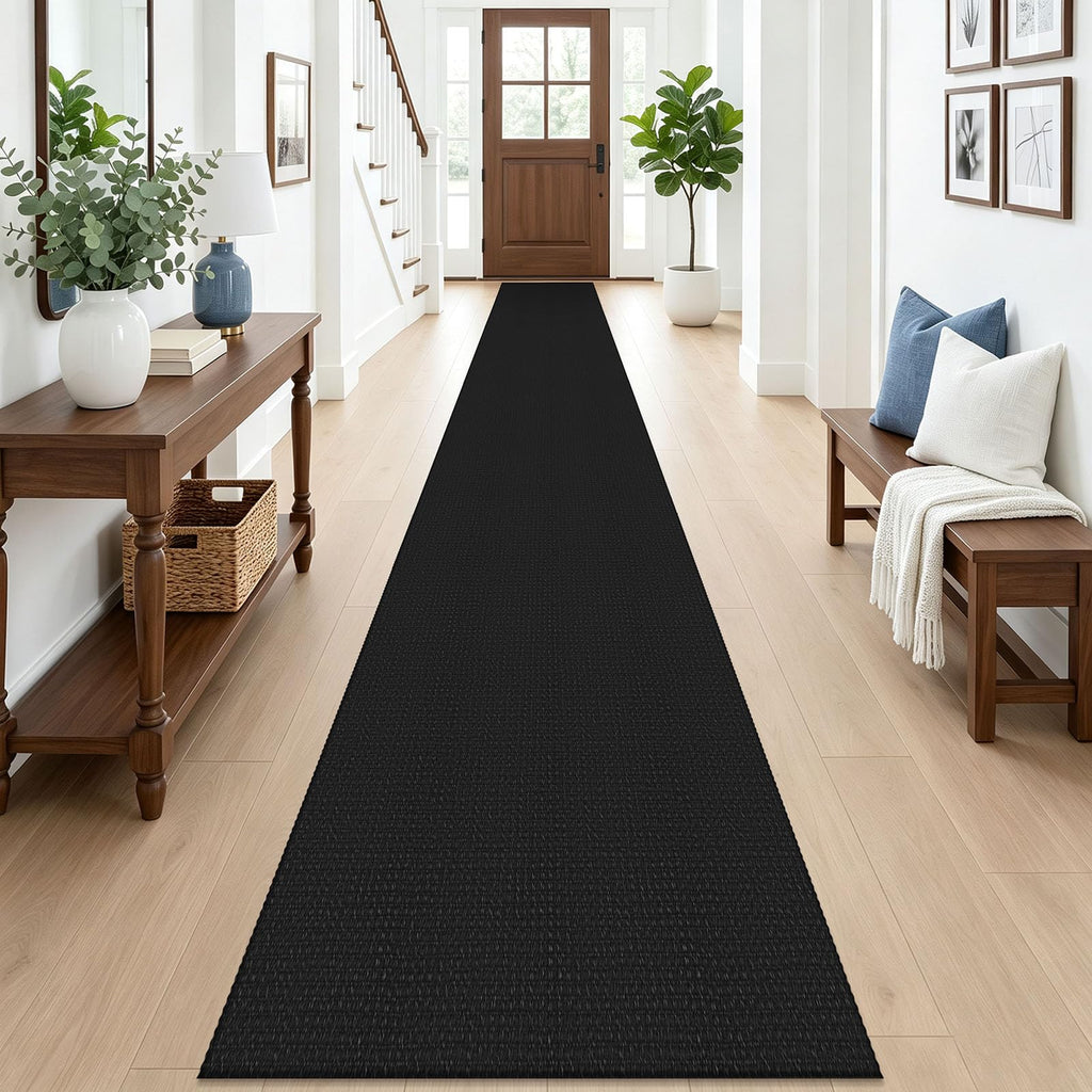 EARTHALL Woven Area Rugs 6x9 Ft Washable Living Room Rugs Non Slip Rubber Backed Dining Room Rug Braided Bedroom Rugs Indoor Floor Carpet for Living Room, Bedroom, Dining Room, Beige/Ivory