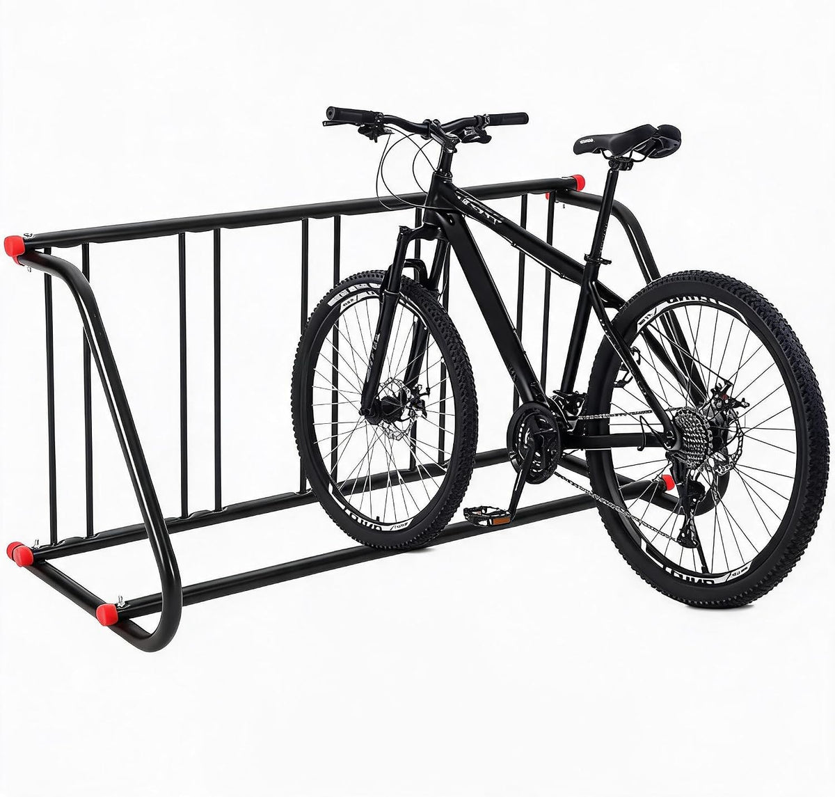 IDEALHOUSE Commercial Bike Rack,5-Bike Freestanding Floor Parking Stand,