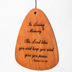 In Loving Memory 42-inch Windchime, Silver w/The Lord Bless You and Keep You…