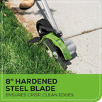 Greenworks 80V 8 in Cordless Electric Lawn Edger, Tool Only