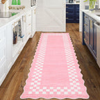 GarveeHome 5x7 Washable Area Rug Checkered Rug for Bedroom Living Room