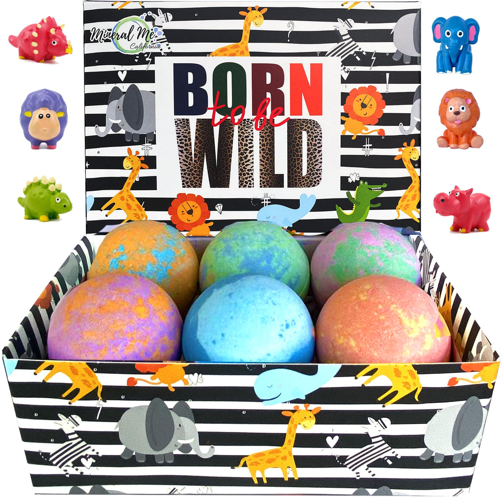 Bath Bombs for Kids with Surprise Inside, 12 Bubble Bath Fizzies with Toys
