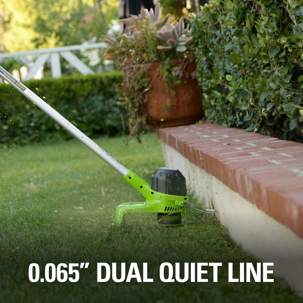 Greenworks 40V 12 in Cordless String Trimmer, 2.0 Ah Battery and Charger