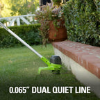 Greenworks 40V 12 in Cordless String Trimmer, 2.0 Ah Battery and Charger