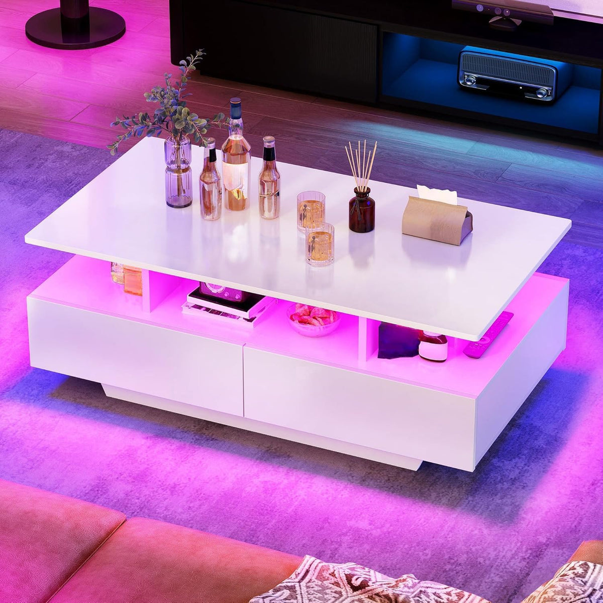 YITAHOME LED Coffee Tables for Living Room