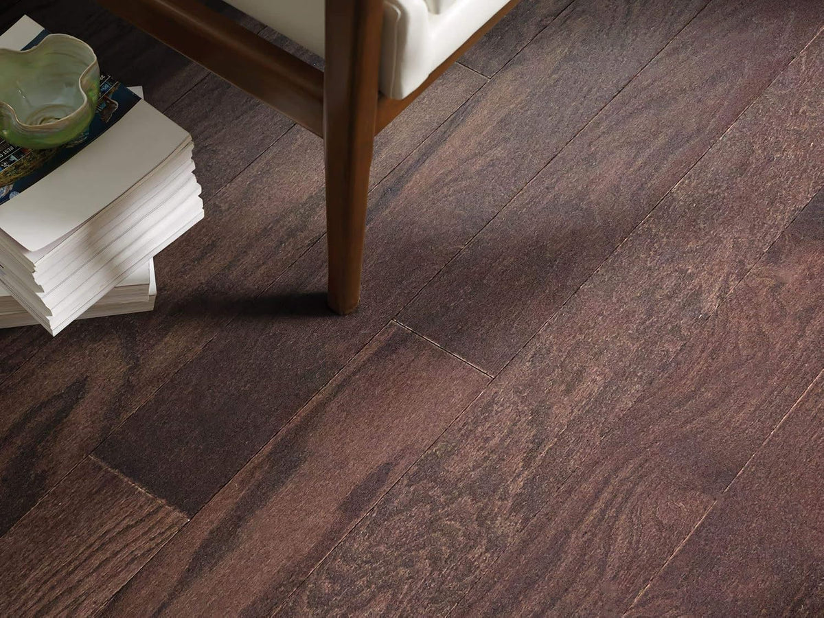 Shaw SW695 Timeless Oak 5" Wide Smooth Engineered Hardwood Flooring with ScufResist Platinum Finish - Sold by Carton (15.8/SF Carton)