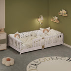 Twin Montessori Floor Bed with Rails