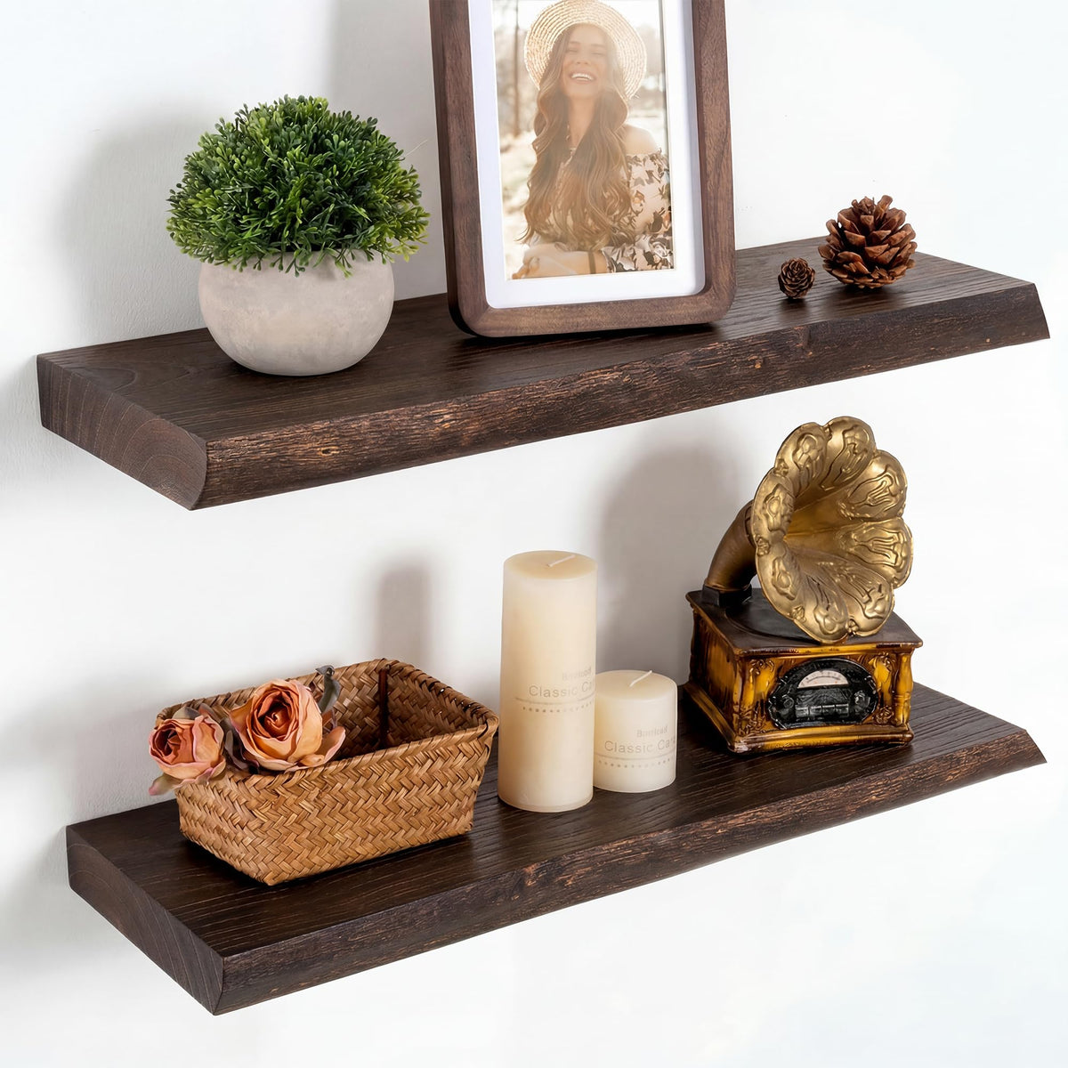Marsmiles 55in Long Floating Shelves for Wall Mounted, 1Pack|Natural