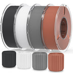 RAMBERY Silk Rainbow PLA 3D Printer Filament Bundle, 10 Colors Total 10kg, 1.75mm Multicolor Gradient 3D Printing Filament for Most FDM 3D Printers, 1KG Spool (2.2lbs) x 10 PCS