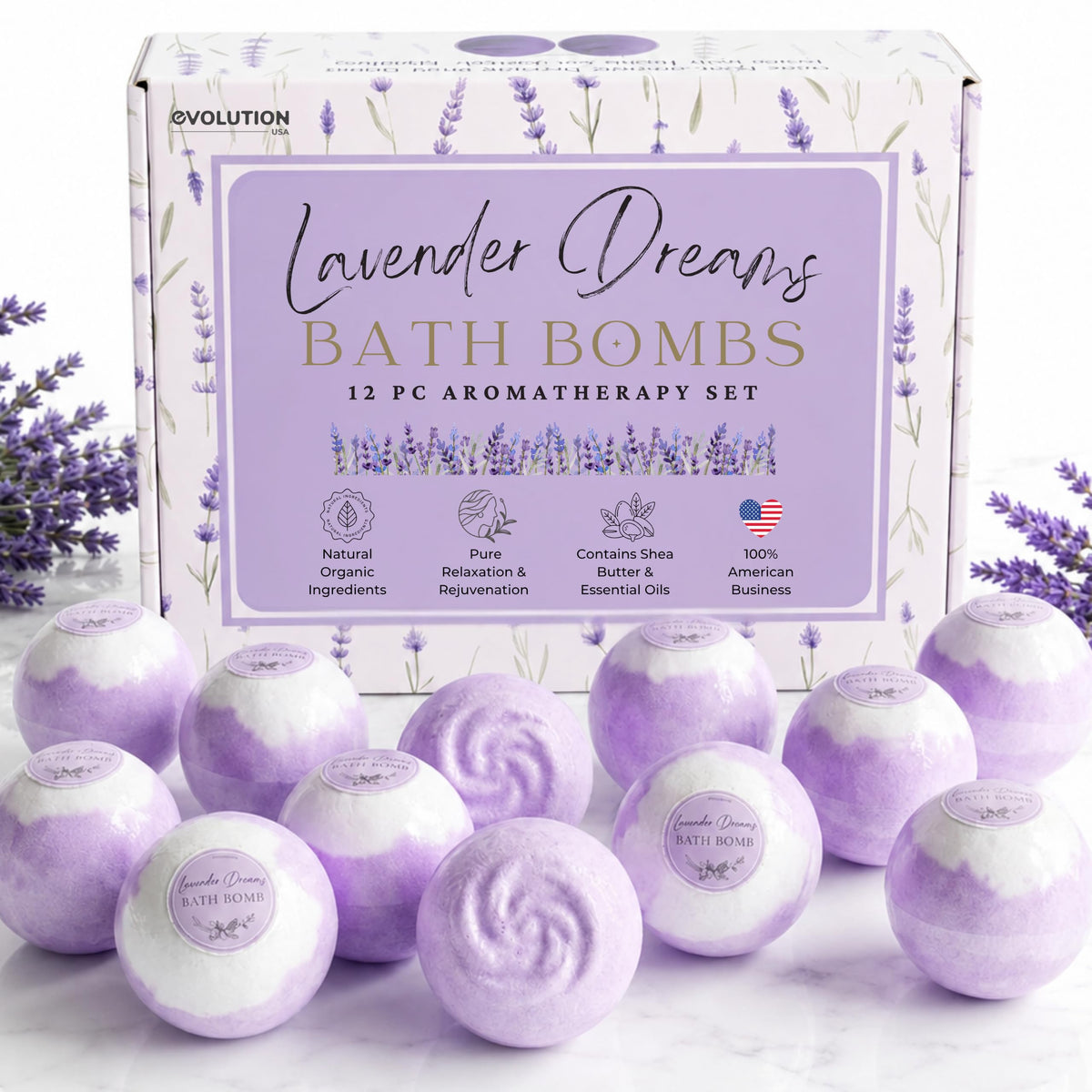 EvolutionUSA Black Epic Superhero Bath Bombs for Kids, 6 Super Hero Bath Bombs with Toy Inside Bathbombs, Organic Bathbomb with Surprise Inside, Bath Balls, Fizzy Superhero Bath Ball