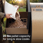 Jocoevol Wood Pellet Smoker 850sq. in Cook Area Grill Electric BBQ Grills