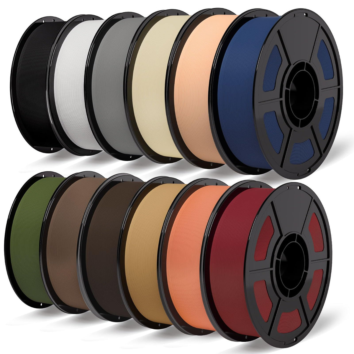 iSANMATE 16KG Matte PLA Filament Bundle 1.75MM 30-300mm/s for Bambu Lab