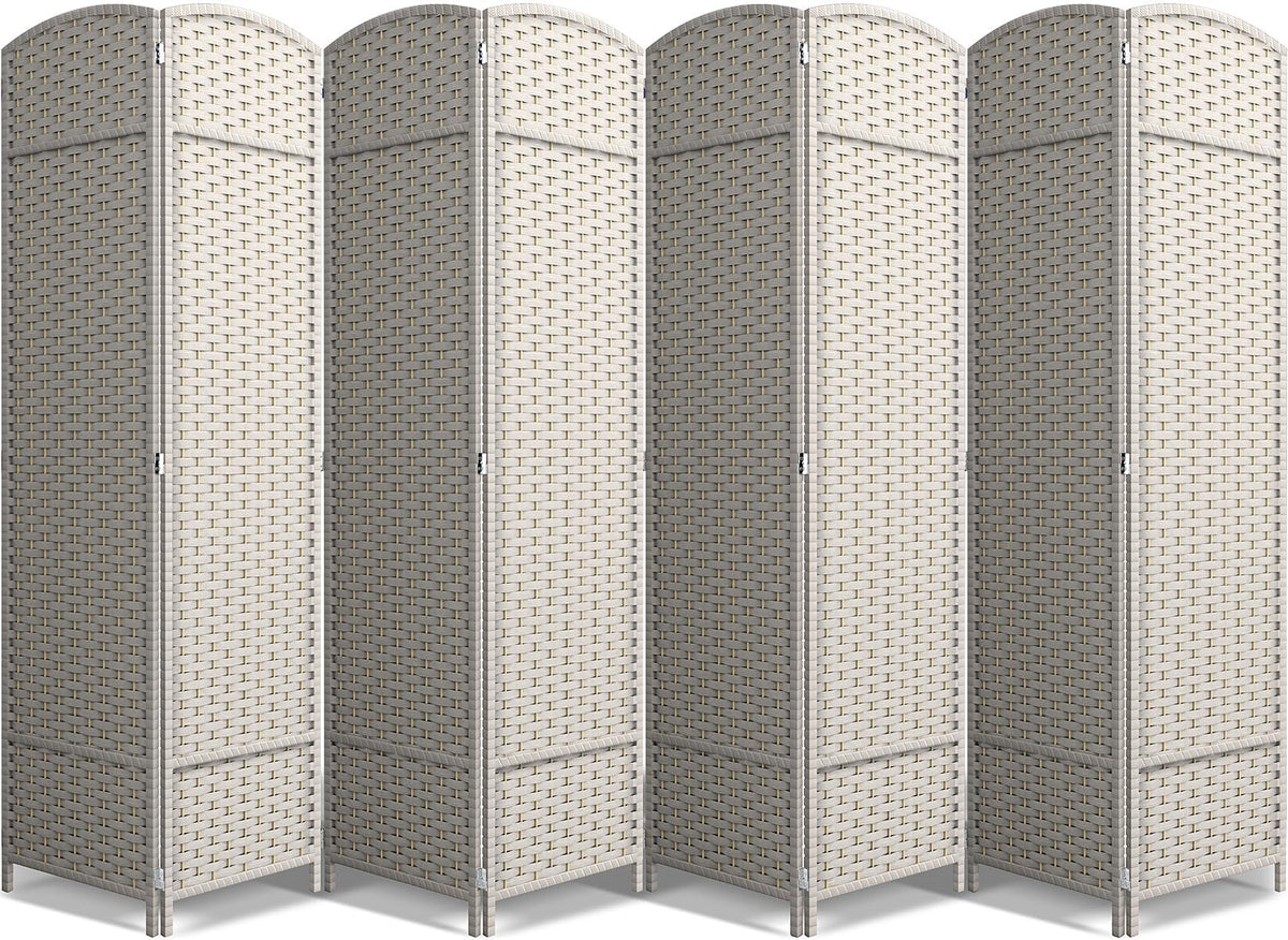Sorbus Foldable Room Divider, Mesh Privacy Screen (6 Panel, Black)