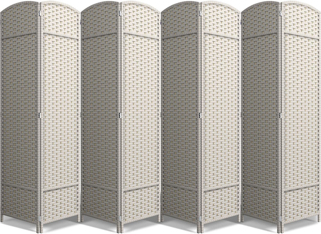 Sorbus Foldable Room Divider, Mesh Privacy Screen (8 Panel, Chocolate)