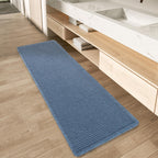Upgraded Waffle Bath Mat Set of 2 Absorbent Bathroom Mat 18"x30" + 24"x48"