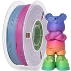 RAMBERY Silk Rainbow PLA 3D Printer Filament Bundle, 10 Colors Total 10kg, 1.75mm Multicolor Gradient 3D Printing Filament for Most FDM 3D Printers, 1KG Spool (2.2lbs) x 10 PCS