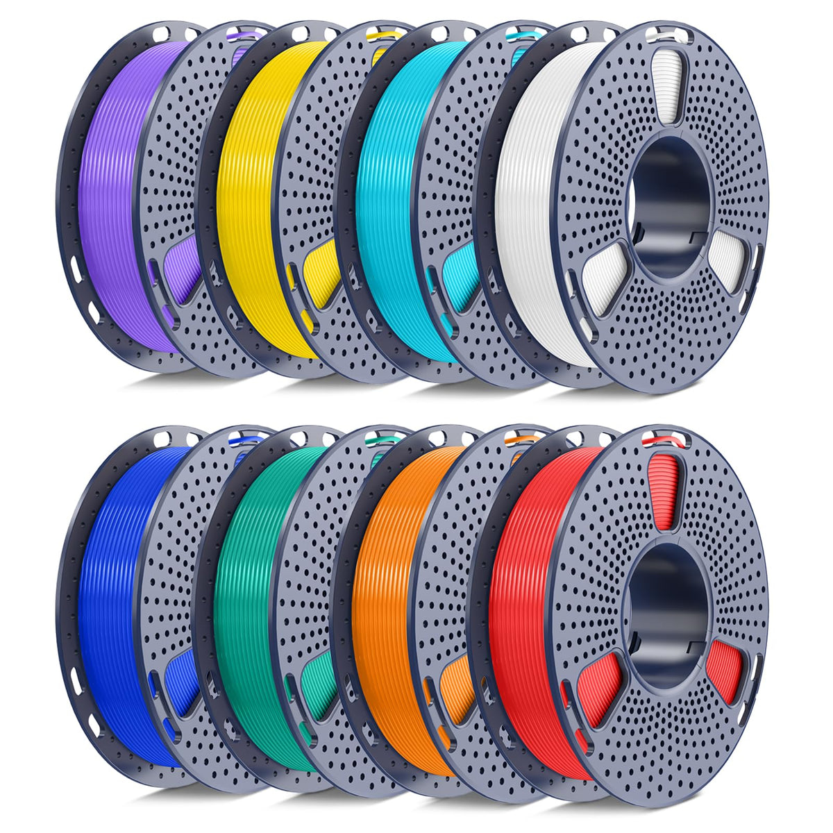 SUNLU PLA+ Filament 1.75mm, 16 Pack 250g Spools, Upgraded Formula