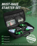 Ghosthorn Telescopic Fishing Rod and Reel Combo,Spinning Travel Kit