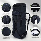Goture 61L Large Fishing Backpack Tackle Bag, 3-Layer without Box