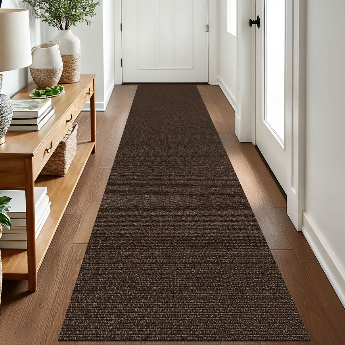 EARTHALL Washable Area Rug, Non Slip Living Room Rug, 5x7 Ft, Sand/Beige
