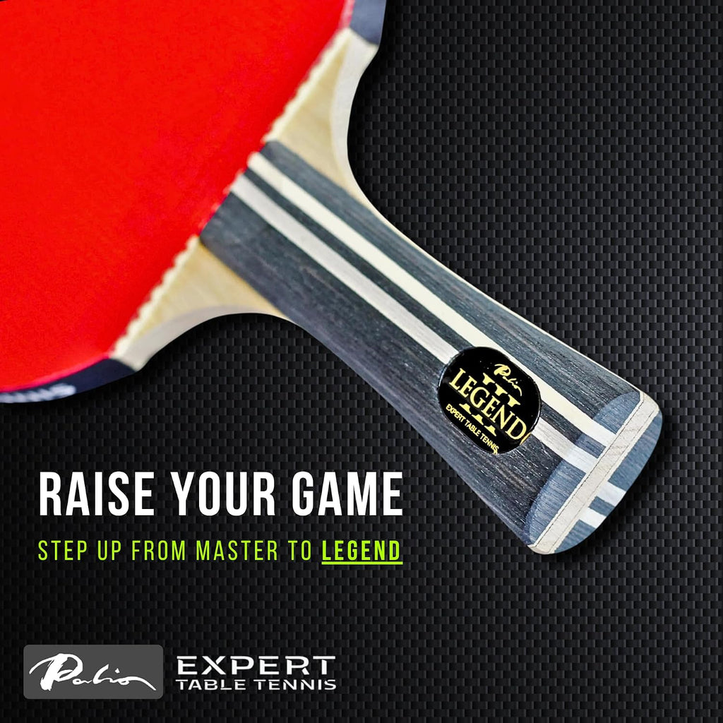 Palio Legend 3.0 Table Tennis Racket & Case | ITTF-Approved Advanced Ping Pong Paddle | Maximum Power, Speed & Spin