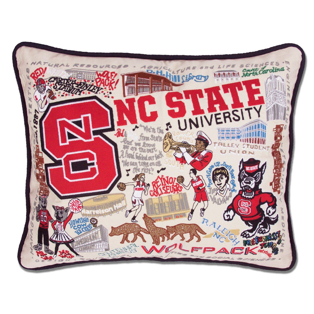 Catstudio Texas A&M Aggies Hand Embroidered Throw Pillow