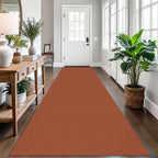 EARTHALL Woven Area Rugs 6x9 Ft Washable Living Room Rugs Non Slip Rubber Backed Dining Room Rug Braided Bedroom Rugs Indoor Floor Carpet for Living Room, Bedroom, Dining Room, Beige/Ivory