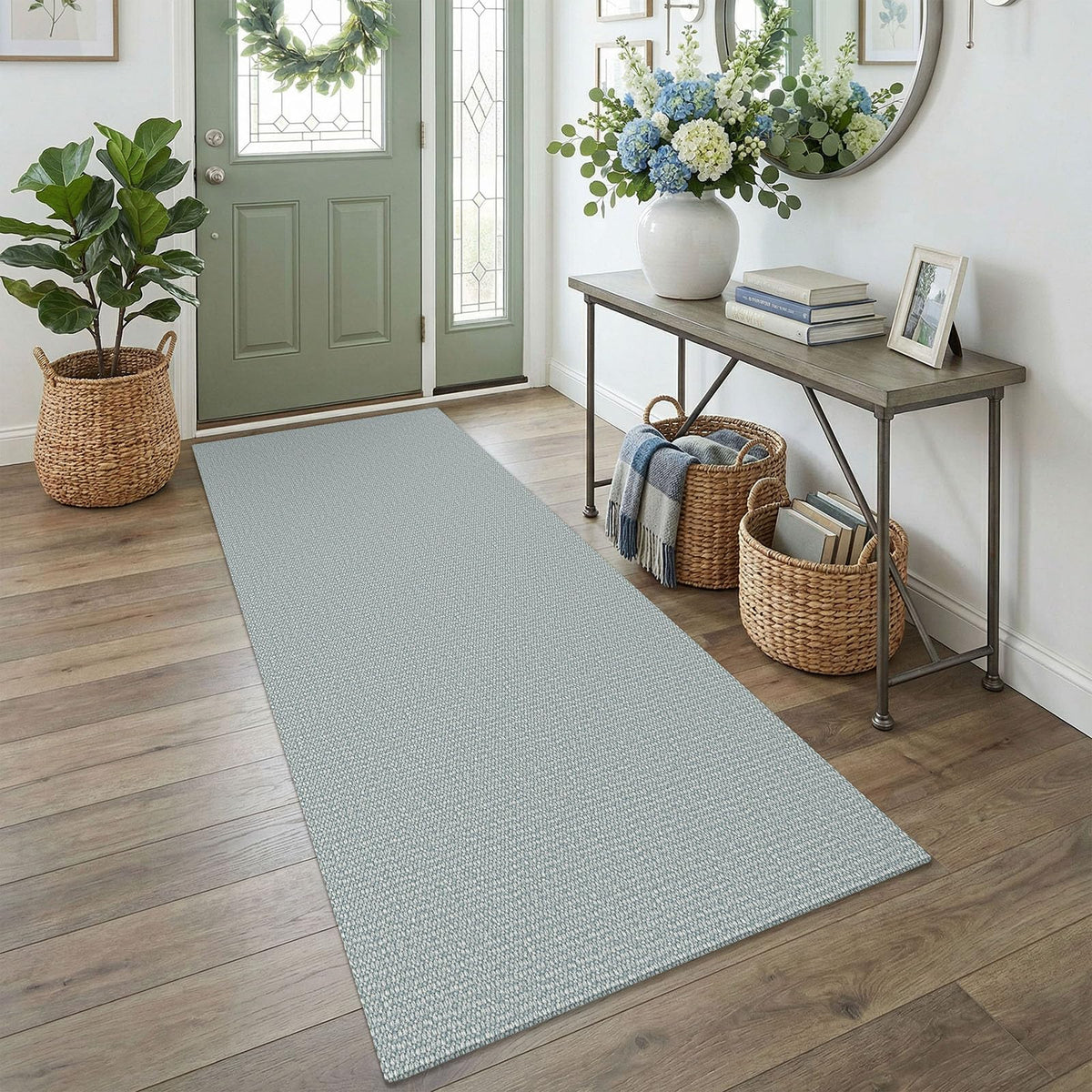 EARTHALL Washable Area Rug, Non Slip Living Room Rug, 5x7 Ft, Sand/Beige