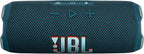 JBL FLIP 7 (Blue) Waterproof Portable Speaker Bundle with X-Halo Hardcase (Black)