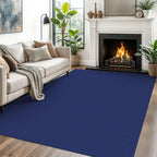 EARTHALL Woven Area Rugs 6x9 Ft Washable Living Room Rugs Non Slip Rubber Backed Dining Room Rug Braided Bedroom Rugs Indoor Floor Carpet for Living Room, Bedroom, Dining Room, Beige/Ivory