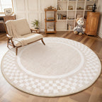 GarveeHome 5x7 Washable Area Rug Checkered Rug for Bedroom Living Room