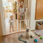 FXW Dog Gate, Extra Wide Adjustable for Openings Up to 165", 32" H