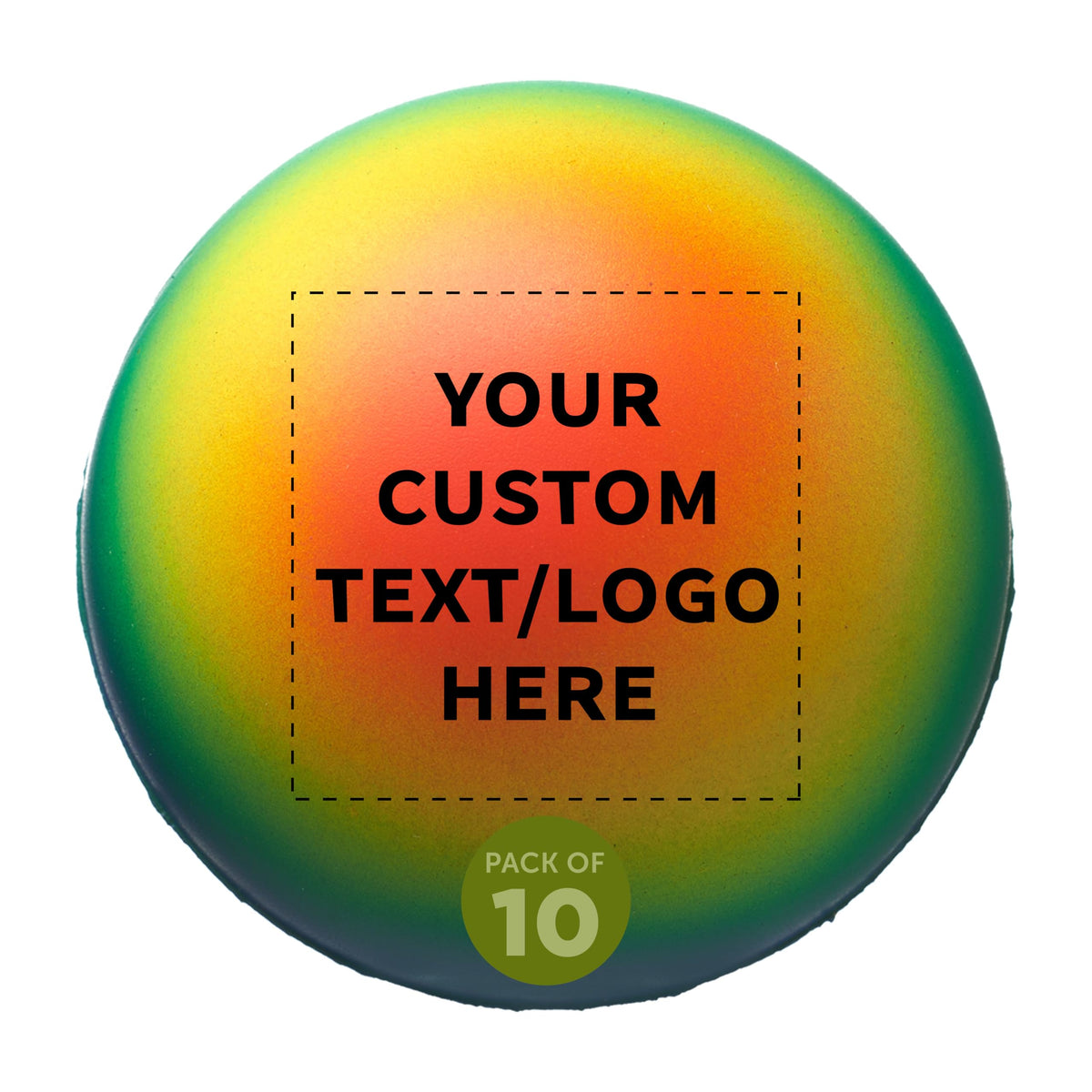 DISCOUNT PROMOS Custom Earth Squeeze Balls Set of 10, Personalized Bulk Pack - Perfect for Promotional Giveaways - Blue