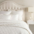 Pine Cone Hill Washed Linen Ivory Solid Linen Quilt, King