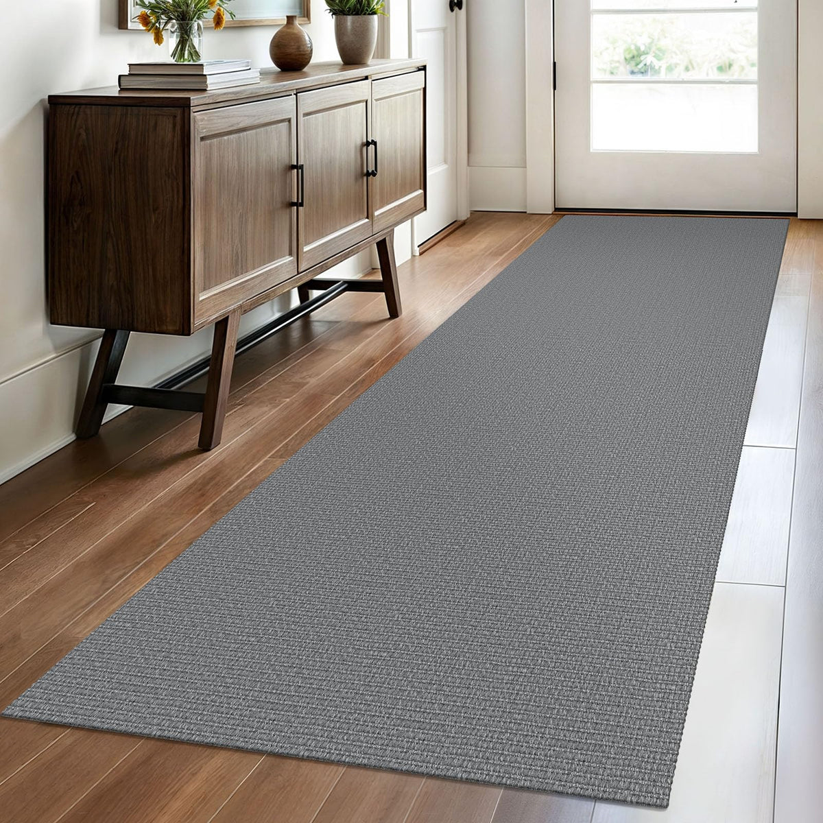 EARTHALL Washable Area Rug, Non Slip Living Room Rug, 5x7 Ft, Sand/Beige
