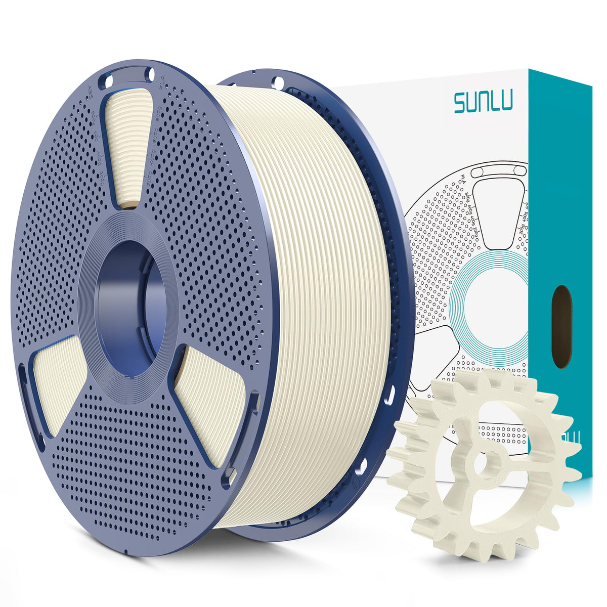 SUNLU PLA+2.0 3D Printer Filament, Multicolor, 10-Pack (10KG)