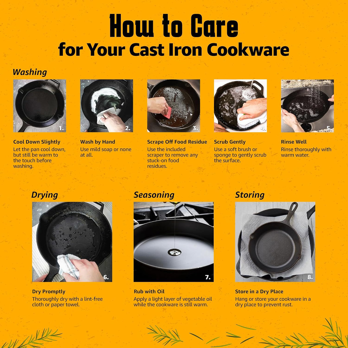 HeroFiber Cast Iron Reversible Grill/Griddle Set with Press, Scraper & Mitts - Pre-Seasoned, Non-Stick - 16.75"" x 9.5"" - Gas Stove, Grill, Camping, Outdoors, Black, OG7-18