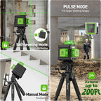 HUEPAR Laser Level 360 Self Leveling with 50" Tripod, 3x360° Laser Leveler