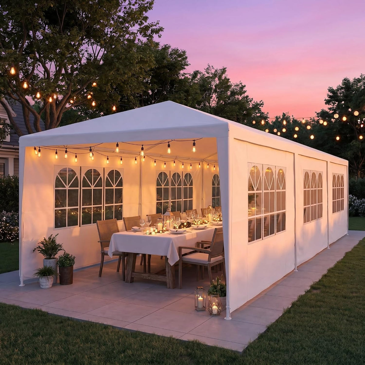 Tooluck 10x30FT Party Tent, Large Outdoor Event Canopy Tents for Parties
