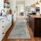 Washable Area Rugs for Living Room: 9x12 Bedroom Rug Boho Vintage Area Rug Stain Resistant Non Slip Low Pile Lightweight Soft Carpets for Dining Room Kitchen Nursery Kids Room Playroom Home Office